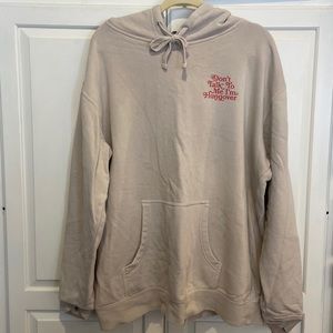 Tan Hooded Sweatshirt “Don’t Talk to Me I’m Hungover” Front/Back-Barstool Sports